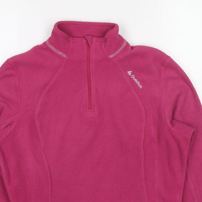 Quechua Womens Pink Polyester Pullover Sweatshirt Size M Pullover