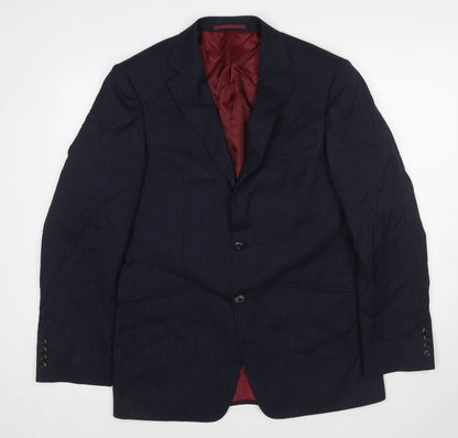 Mens UK Size 38 Marks and Spencer Regular Blue Suit Jacket