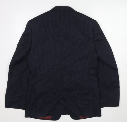 Mens UK Size 38 Marks and Spencer Regular Blue Suit Jacket