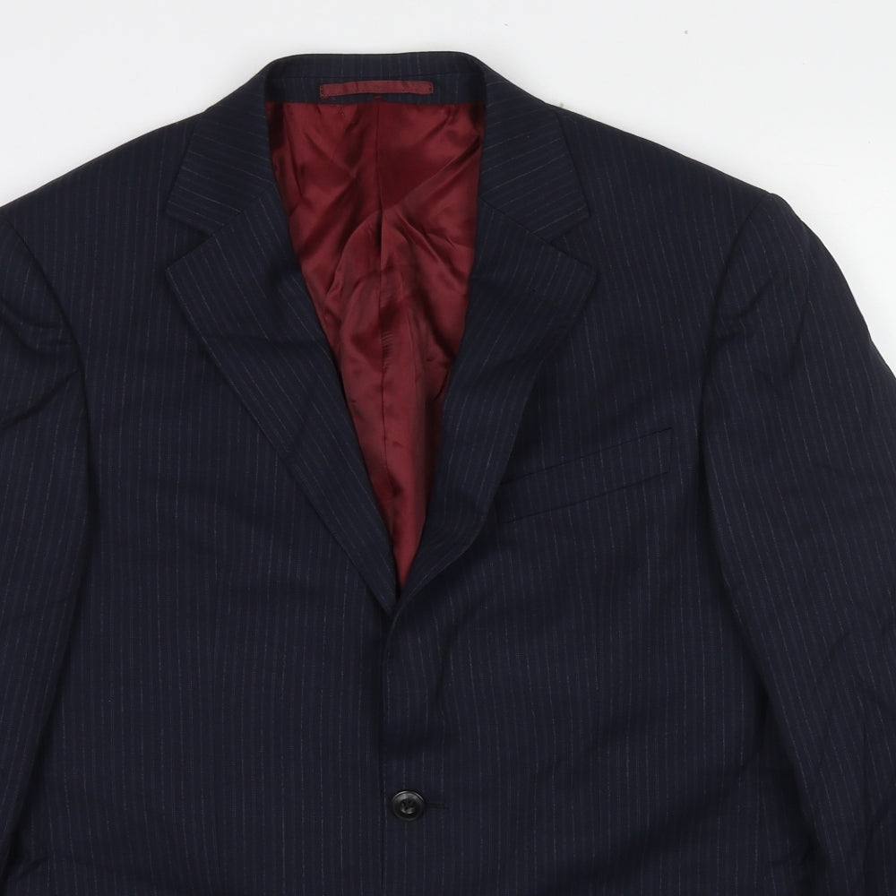 Mens UK Size 38 Marks and Spencer Regular Blue Suit Jacket