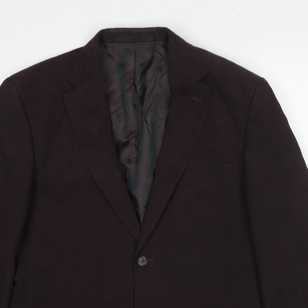 Mens UK Size 38 Marks and Spencer Regular Brown Suit Jacket