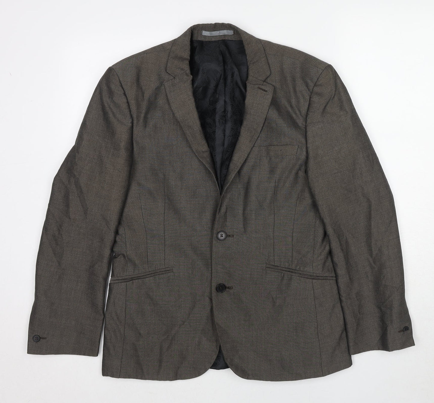 Mens UK Size 38 Red Herring Regular Grey Suit Jacket