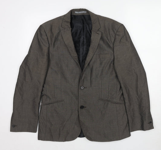 Mens UK Size 38 Red Herring Regular Grey Suit Jacket