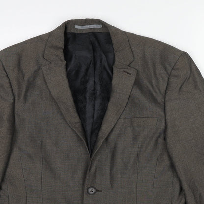 Mens UK Size 38 Red Herring Regular Grey Suit Jacket