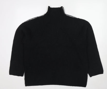 Womens UK Size L Marks and Spencer Black Pullover Jumper