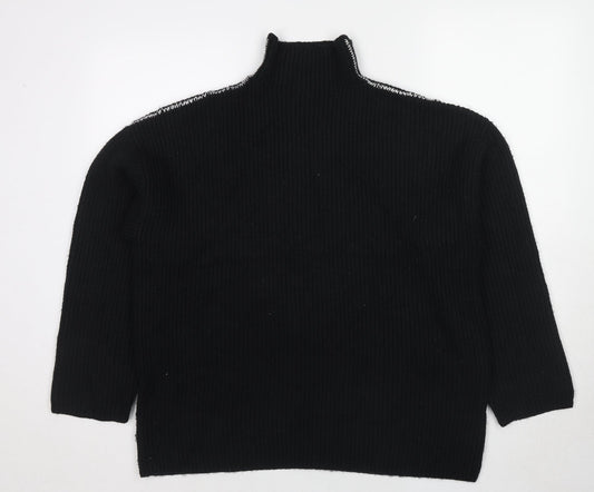 Womens UK Size L Marks and Spencer Black Pullover Jumper