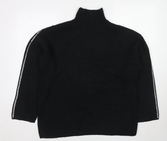 Womens UK Size L Marks and Spencer Black Pullover Jumper