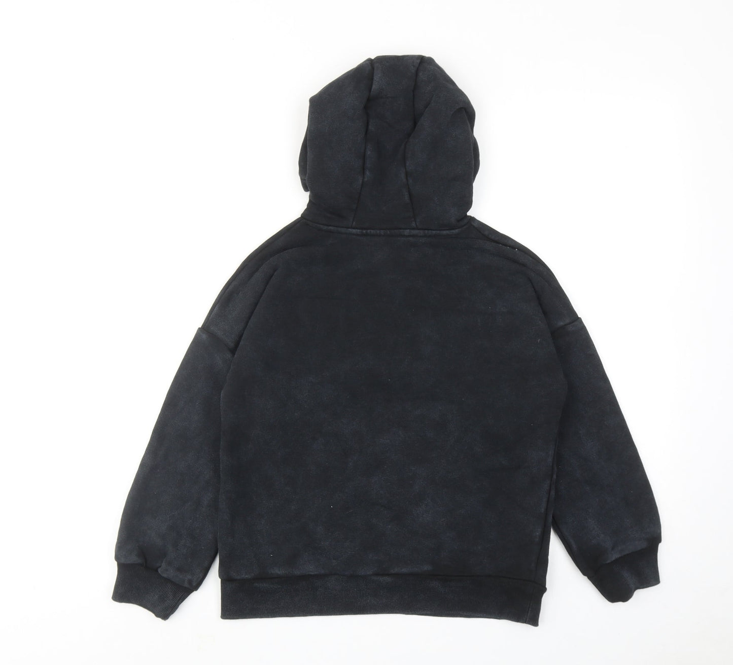 Stranger Things Boys Black Cotton Pullover Hoodie Size 8-9 Years Pullover - Strangers Things