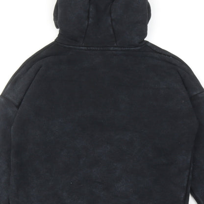 Stranger Things Boys Black Cotton Pullover Hoodie Size 8-9 Years Pullover - Strangers Things