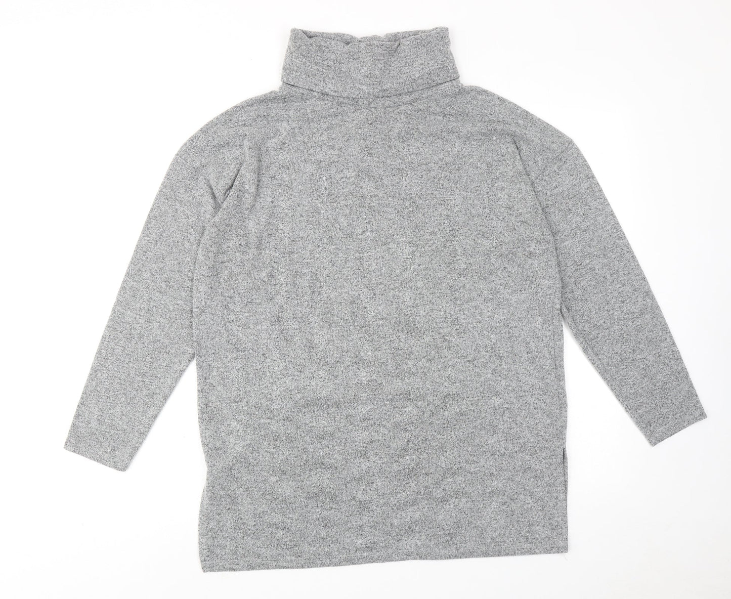 Womens UK Size M New Look Grey Basic Blouse