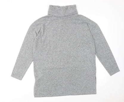 Womens UK Size M New Look Grey Basic Blouse