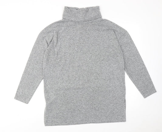 Womens UK Size M New Look Grey Basic Blouse