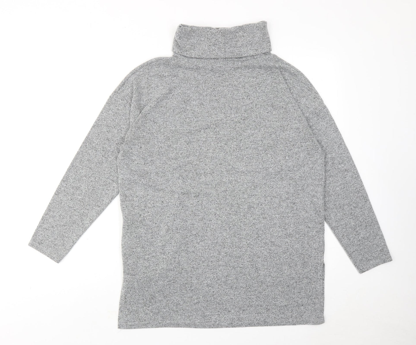 Womens UK Size M New Look Grey Basic Blouse