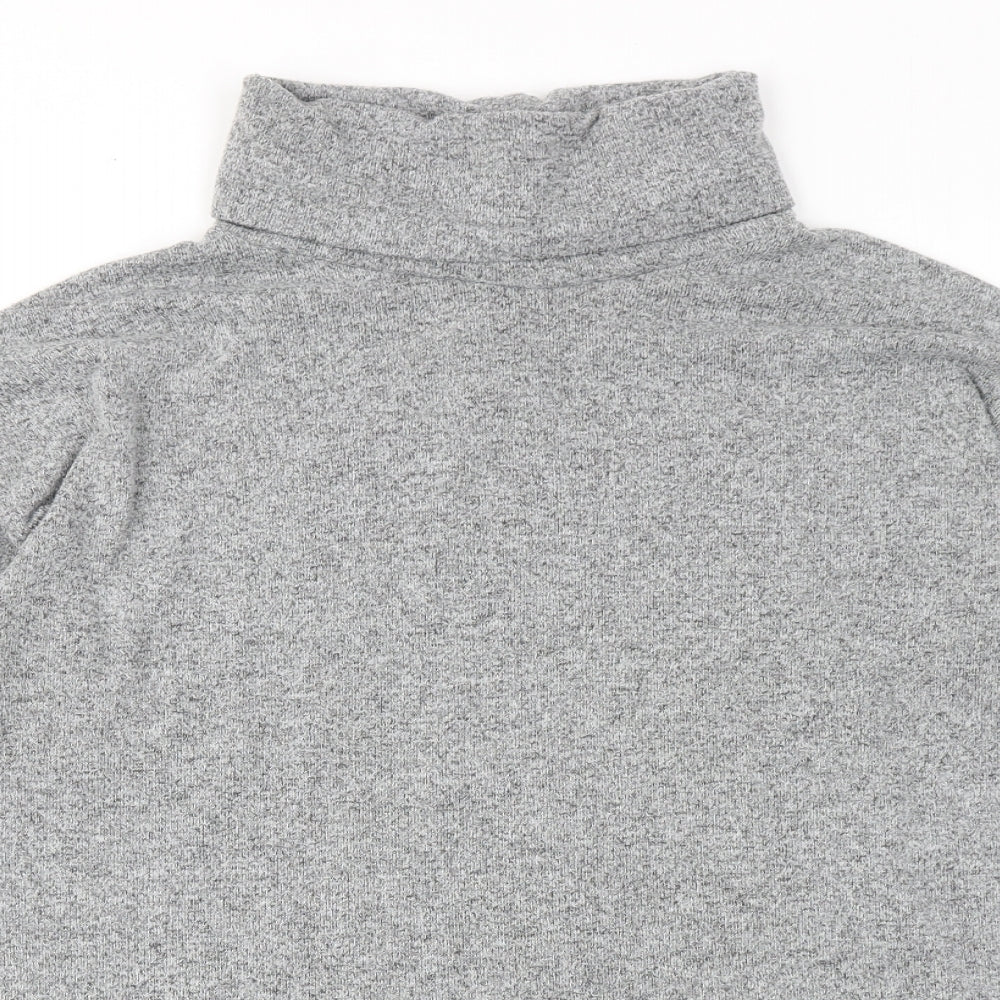 Womens UK Size M New Look Grey Basic Blouse