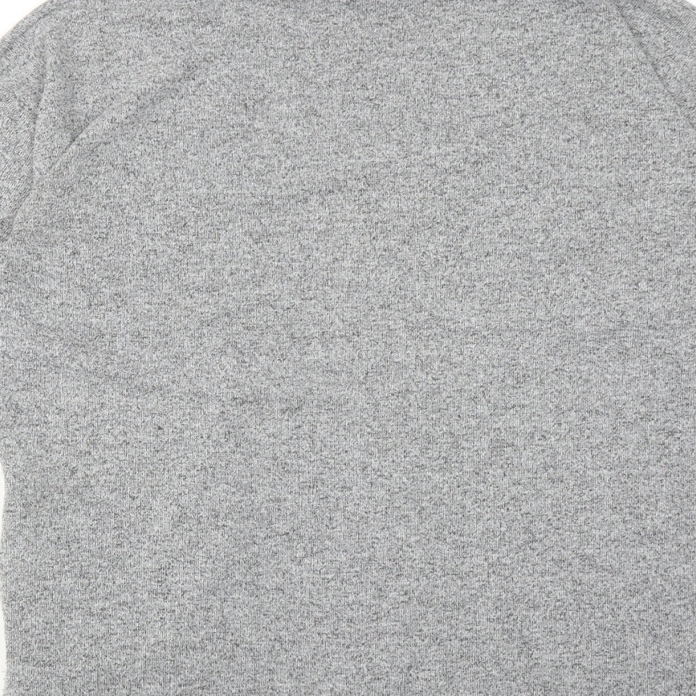 Womens UK Size M New Look Grey Basic Blouse