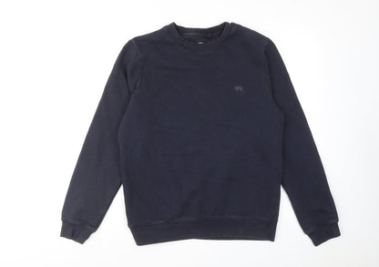 Ridge & Co Mens Blue Cotton Pullover Sweatshirt Size M