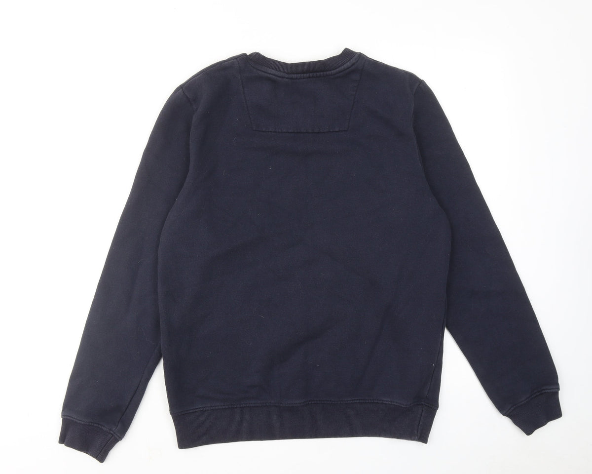 Ridge & Co Mens Blue Cotton Pullover Sweatshirt Size M