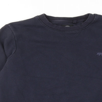 Ridge & Co Mens Blue Cotton Pullover Sweatshirt Size M