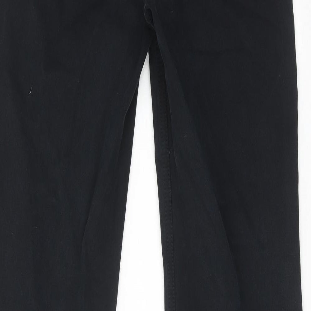 Betty Barclay Womens Black Cotton Straight Jeans Size 28 in Regular Zip