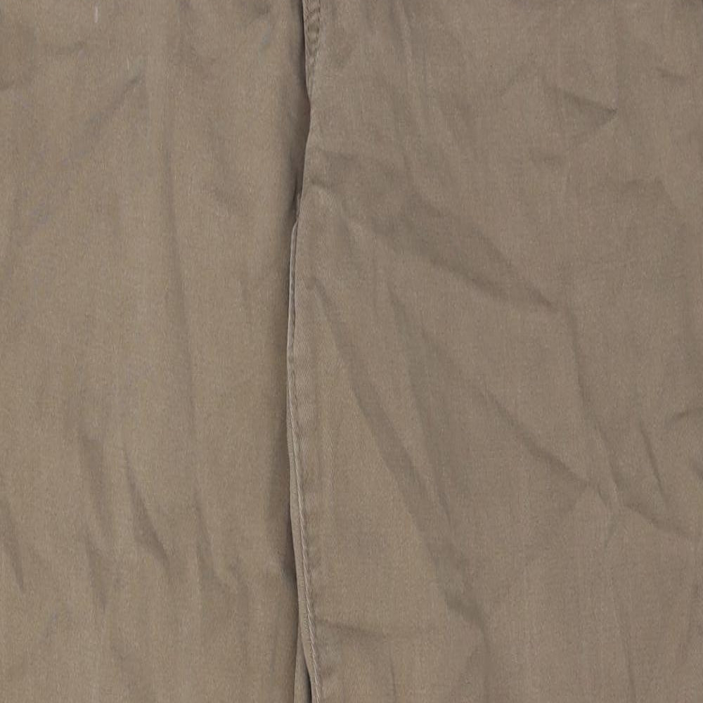 Bandolino Womens Green Cotton Straight Jeans Size 14 Regular Zip