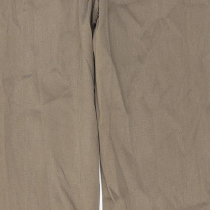 Bandolino Womens Green Cotton Straight Jeans Size 14 Regular Zip