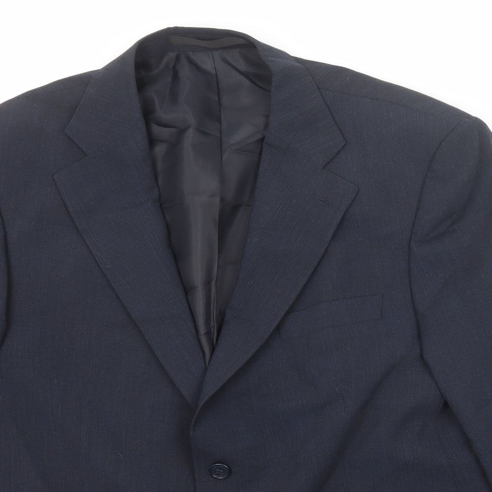 Mens UK Size 42 Marks and Spencer Regular Blue Suit Jacket
