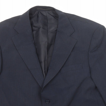 Mens UK Size 42 Marks and Spencer Regular Blue Suit Jacket