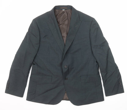 Autograph Mens Grey Wool Jacket Suit Jacket Size 44 Regular