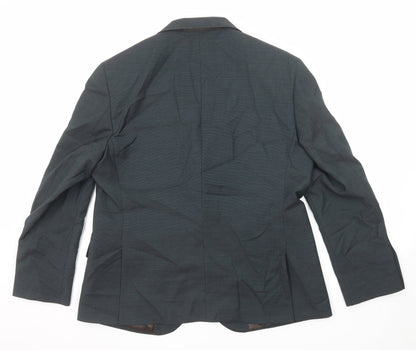 Autograph Mens Grey Wool Jacket Suit Jacket Size 44 Regular