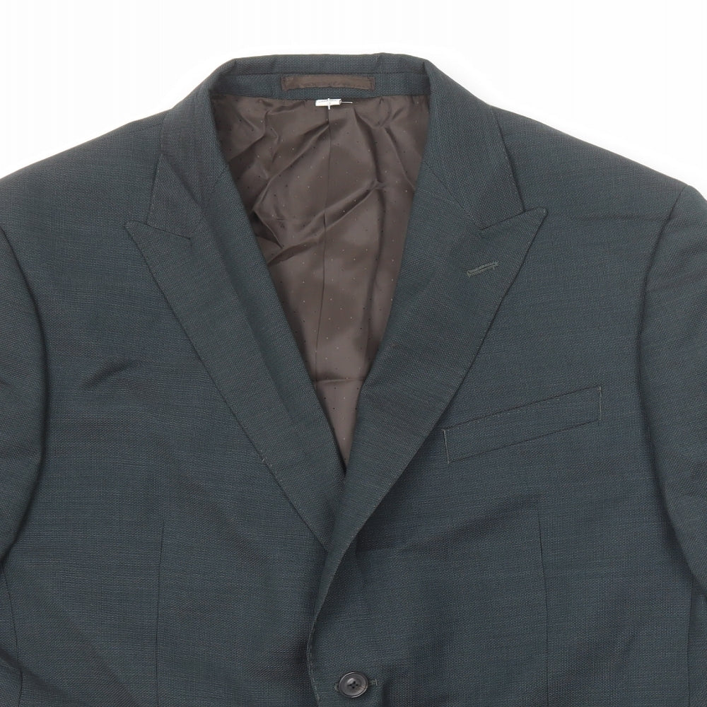 Autograph Mens Grey Wool Jacket Suit Jacket Size 44 Regular