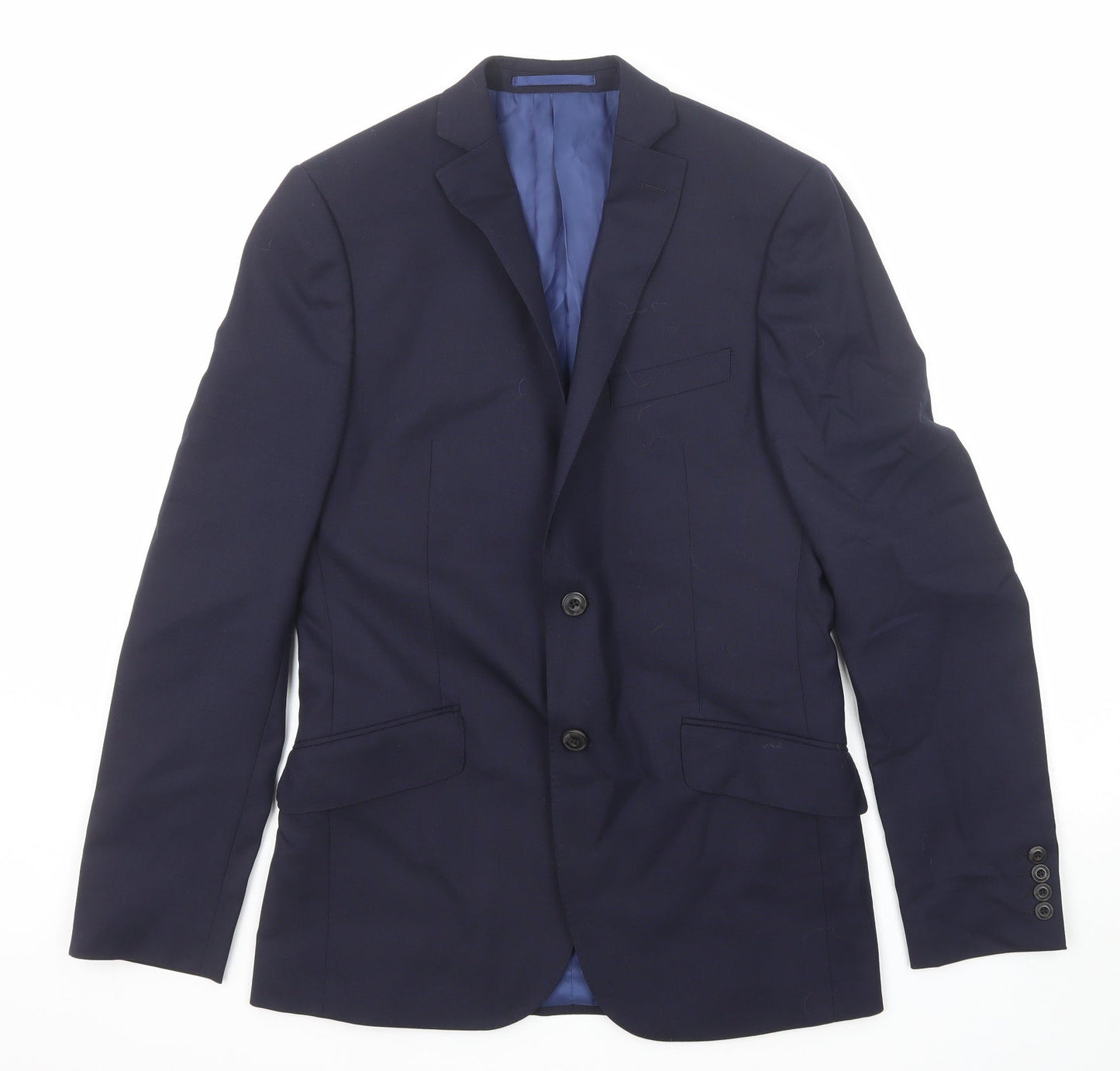 Mens UK Size 38 Marks and Spencer Regular Blue Suit Jacket
