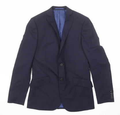 Mens UK Size 38 Marks and Spencer Regular Blue Suit Jacket