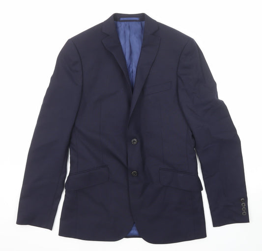 Mens UK Size 38 Marks and Spencer Regular Blue Suit Jacket