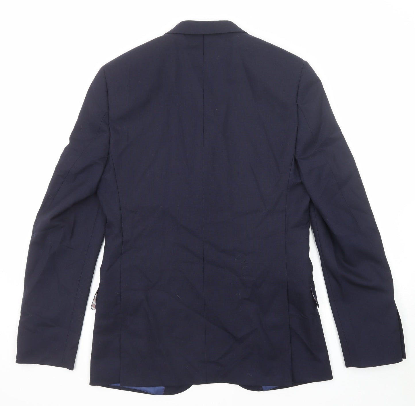 Mens UK Size 38 Marks and Spencer Regular Blue Suit Jacket