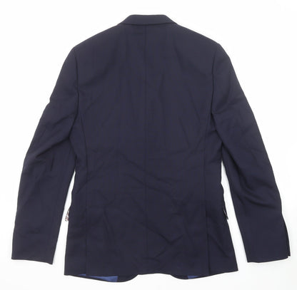 Mens UK Size 38 Marks and Spencer Regular Blue Suit Jacket