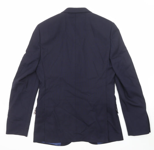 Mens UK Size 38 Marks and Spencer Regular Blue Suit Jacket
