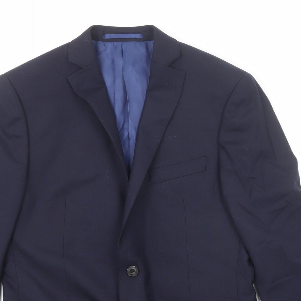 Mens UK Size 38 Marks and Spencer Regular Blue Suit Jacket