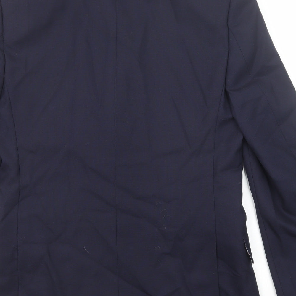 Mens UK Size 38 Marks and Spencer Regular Blue Suit Jacket