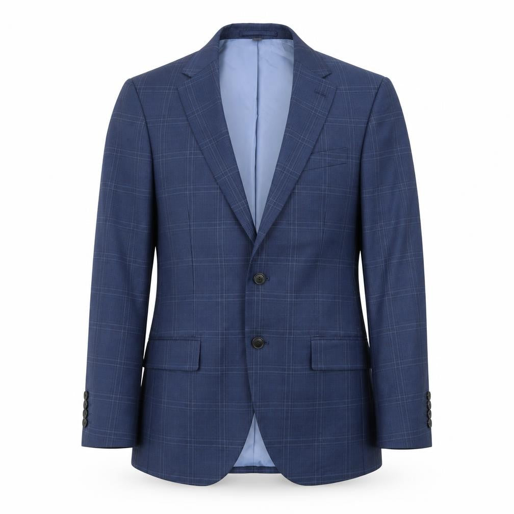 Mens UK Size 38 Marks and Spencer Regular Blue Suit Jacket