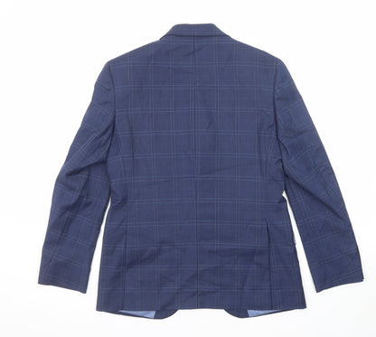 Mens UK Size 38 Marks and Spencer Regular Blue Suit Jacket