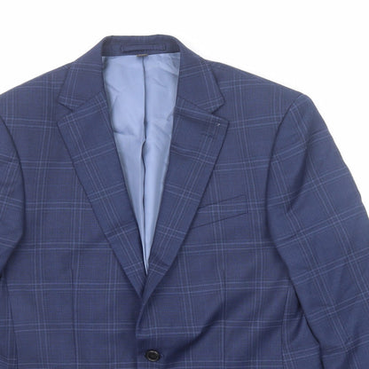 Mens UK Size 38 Marks and Spencer Regular Blue Suit Jacket