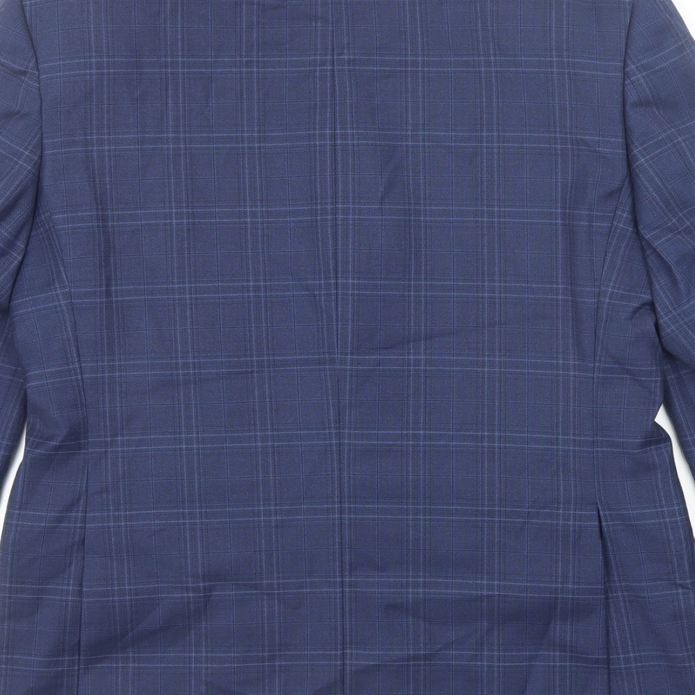 Mens UK Size 38 Marks and Spencer Regular Blue Suit Jacket