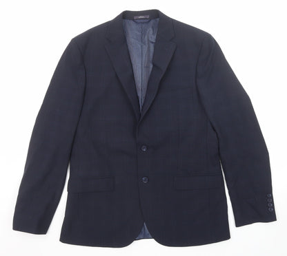 Mens UK Size 40 Marks and Spencer Regular Blue Suit Jacket