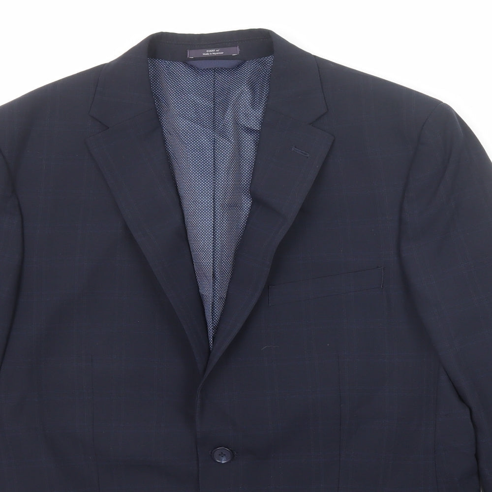 Mens UK Size 40 Marks and Spencer Regular Blue Suit Jacket