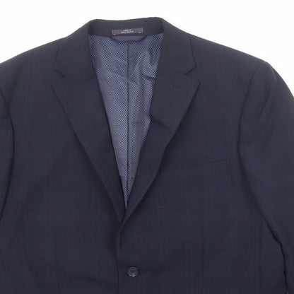 Mens UK Size 40 Marks and Spencer Regular Blue Suit Jacket