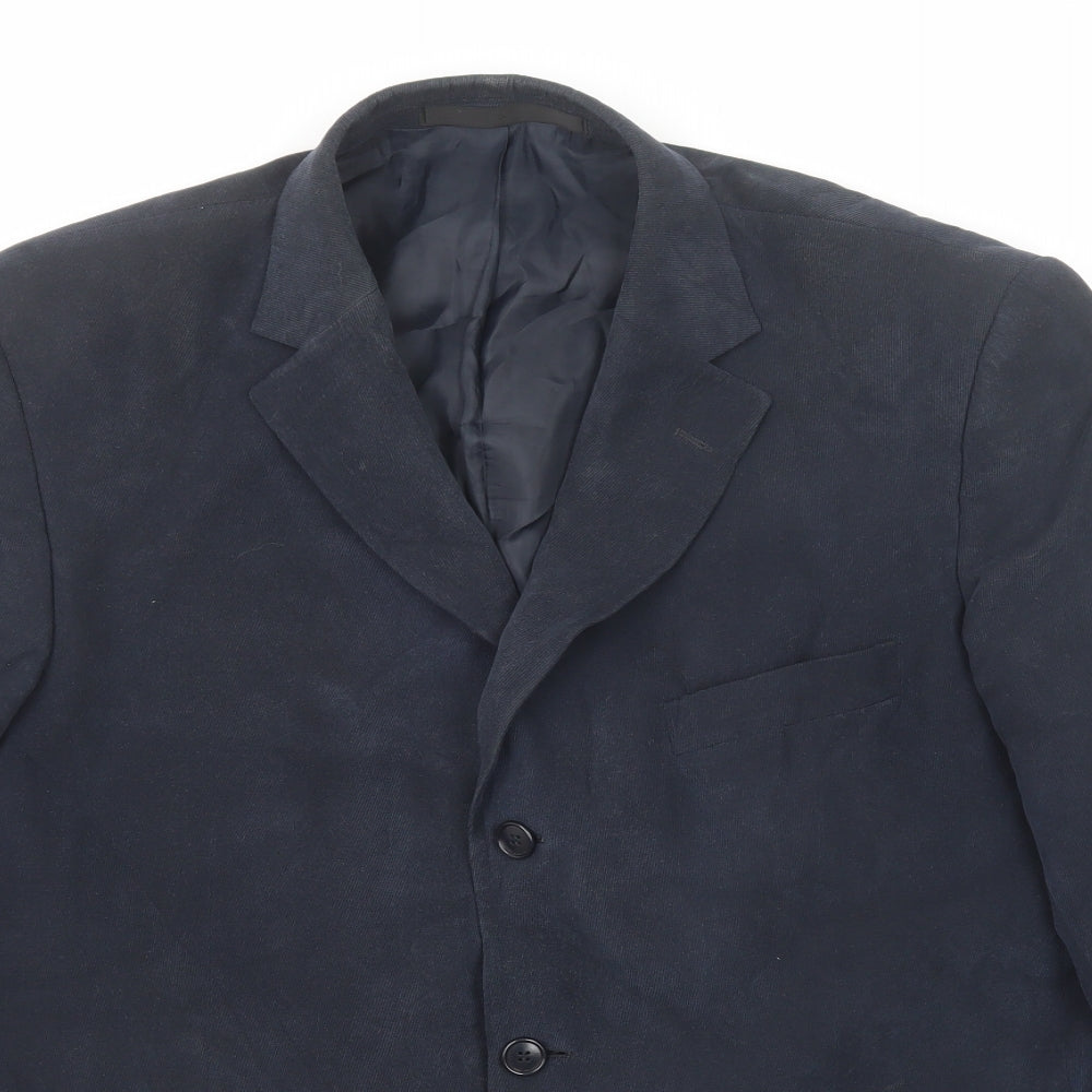 Mens UK Size 42 Marks and Spencer Regular Blue Suit Jacket