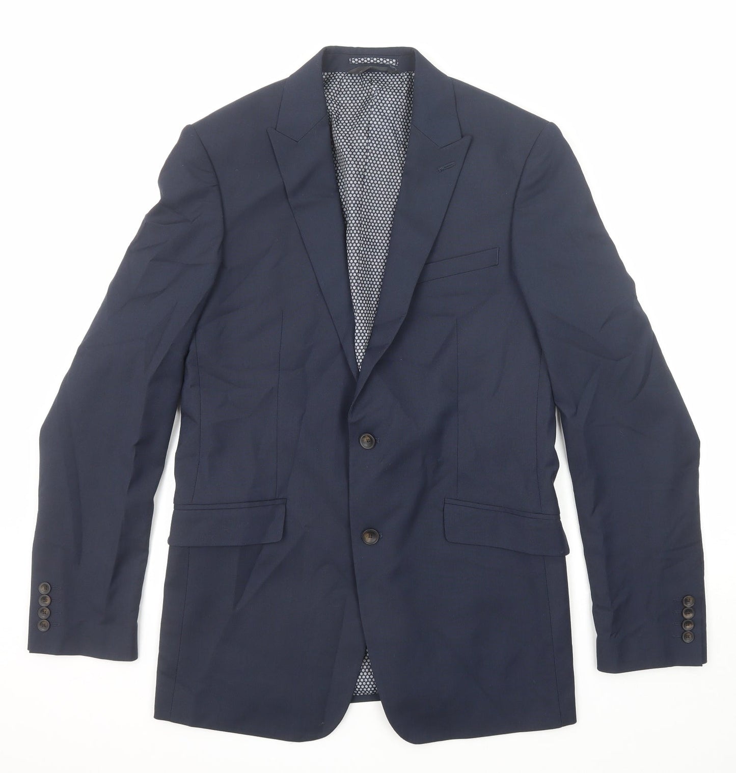 Mens UK Size 40 Marks and Spencer Regular Blue Suit Jacket