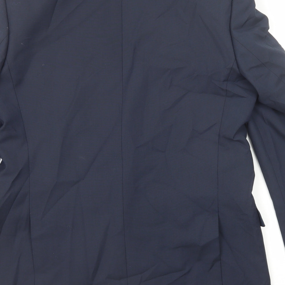 Mens UK Size 40 Marks and Spencer Regular Blue Suit Jacket
