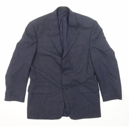 Mens UK Size 38 Harewood Regular Blue Suit Jacket