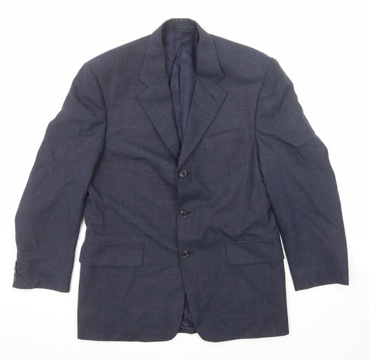 Mens UK Size 38 Harewood Regular Blue Suit Jacket